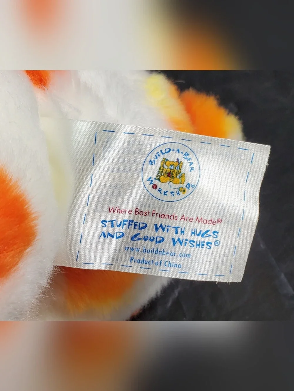 Build-A-Bear BAB 2010 Candy Corn Teddy Limited Edition Halloween Plush - EUC